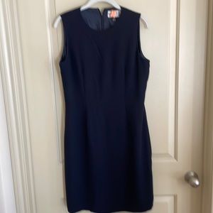 Navy classic dress.zipper back